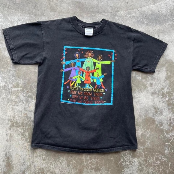 Tops - Vintage 90's black history women's tee shirt medium